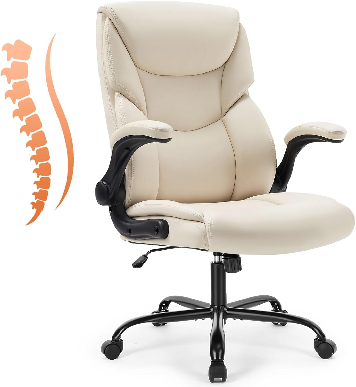 Ergonomic High-Back Leather Heavy Duty Chair