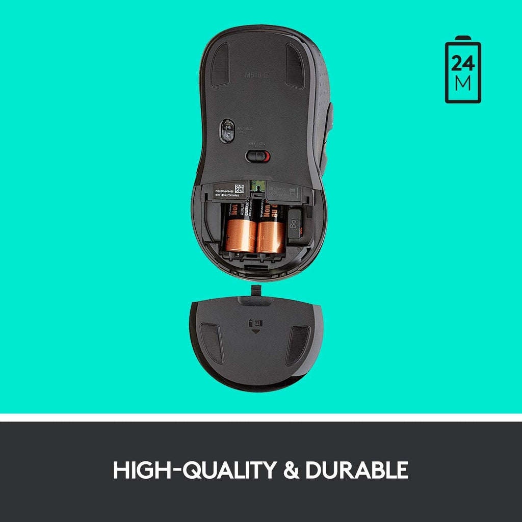 M510 Wireless Mouse for PC with Unifying Receiver