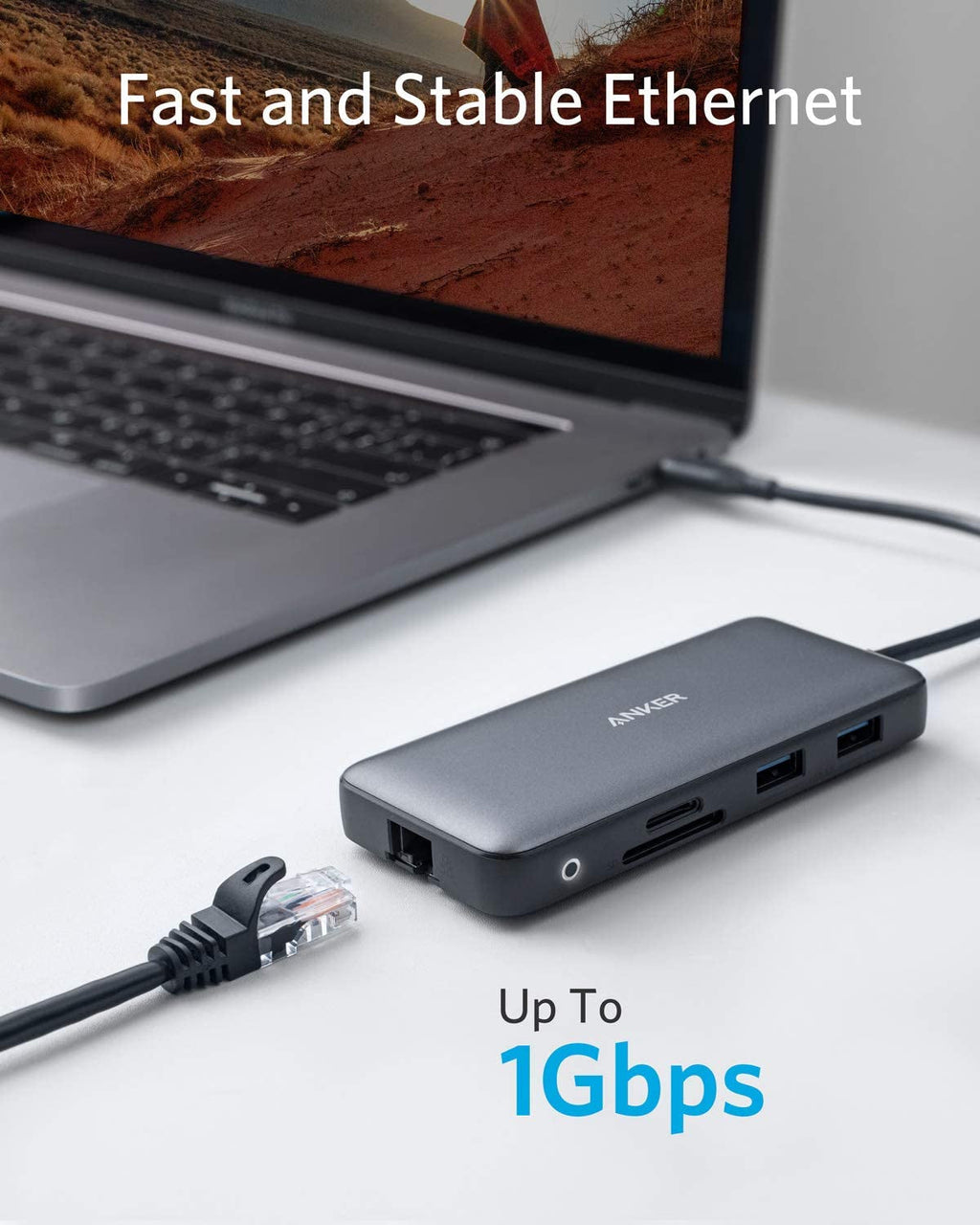 8-In-1 USB-C Hub Laptop Dual Monitor Docking Station